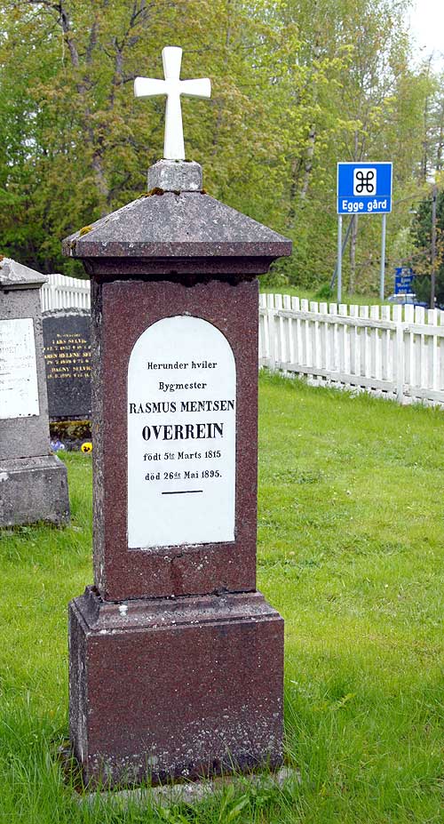 Rasmus Mentsen Overreins gravsted
